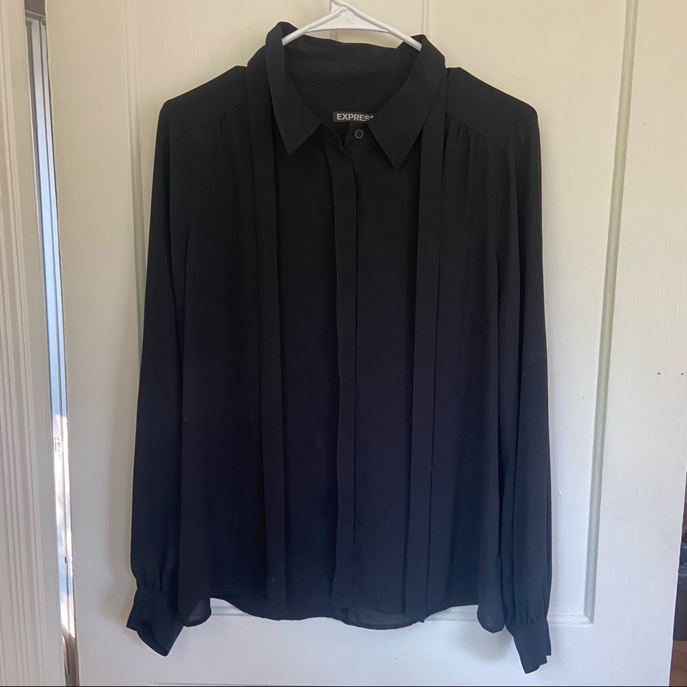 Black Express Button Up